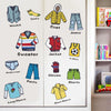28x28cm Clothing Classification Logo Label Storage Box Cabinet Stickers(FG015)