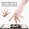 Ladies Sunscreen Gloves Half Finger Ice Silk Gloves,Style: Cent Finger(Pink)