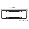 2 PCS Carbon Lead License Plate Frame Simple and Beautiful Car License Plate Frame Holder Universal License Plate Holder(Black)