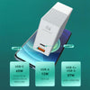 LDNIO A2620C PD3.0 65W USB Power Adapter Travel Charger with Type-C to Type-C Cable, EU Plug