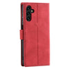 For Samsung Galaxy A36 Nail Skin Feel Stitching Calf Texture Leather Phone Case(Red)