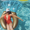 Water Fun Inflatable Diamond Ring Shaped Pool Lounge Swimming Ring Floating Raft Floats, Size: 140*120cm