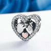 Heart-shaped Diamond-set 925 Sterling Silver Accessories