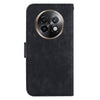 For Realme 13+ Global Little Tiger Embossed Leather Phone Case(Black)
