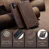 For Samsung Galaxy A36 CaseMe 013 Multifunctional Horizontal Flip Leather Phone Case(Coffee)