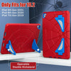 For iPad 10.2 2021 / 2020 / 2019 Silicone + PC Shockproof Protective Tablet Case(Red+Blue)