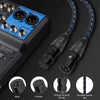 KN006 15m Male To Female Canon Line Audio Cable Microphone Power Amplifier XLR Cable(Black)