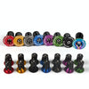 1pair MEROCA Mountain Bike Expansion Lock Bar Plug Road Bike Bicycle Bar Plug End Cover, Color: Purple