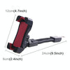 Universal 360 Degrees Free Rotation ABS Motorcycle Phone Bracket Mountain Bike Navigation Bracket GPS/Mobile Holder for 3.5-6.5 inch Mobile Phone(Rose Red)