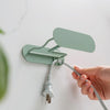 Bathroom Hair Dryer No Punching Iron Hanger(Green)