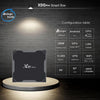 X96 Max 4K Ultra HD Media Player Smart TV Box with Remote Controller, Android 8.1, Amlogic S905X2 Quad Core ARM Cortex-A53 up to 2GHz, 4GB+32GB, Support TF Card, RJ45, Dual Band WiFi, Bluetooth(Black)