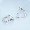 BSE716 925 Silver Rose Earring Clasp