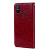 Business Style Oil Wax Texture Horizontal Flip Leather Case for Xiaomi Mi 6X / A2, with Holder & Card Slots & Wallet(Red)