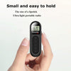 Mini Pocket FM Radio Collar Clip Style Rechargeable Walkman For Conference Tour Guide Horse Racing(Black)