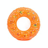 Cartoon Pattern Double Airbag Thickened Inflatable Swimming Ring Crystal Swimming Ring, Size:60 cm(Orange)