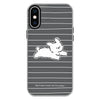 For iPhone XS Max Skin Feeling Jelly TPU Hybrid PC Phone Case(Running Puppy Black)