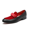 Bowknot Wedding Dress Male Flats Gentlemen Casual Shoes, Shoe Size:47(Red)