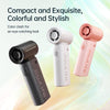JisuLife High Speed Handheld Small Fan Mini Portable USB Rechargeable Desktop Cooling Electric Fan, Battery Capacity: 3600mAh(Black)