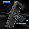 For Google Pixel 6 3 in 1 Ring Holder PC + TPU Phone Case(Black)