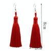 3 Pairs Women Boho Fashion Long Tassel Earrings(grey)