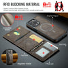 For iPhone 14 Pro Max DG.MING MAGKING-K2 Series MagSafe RFID Card Bag Detachable Phone Case(Coffee)
