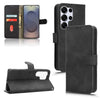 For Samsung Galaxy S25 Ultra 5G Skin Feel Magnetic Flip Leather Phone Case(Black)