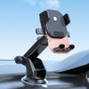 Car Suction Cup Dashboard Automatic Lock Mobile Phone Holder, Style: Orange Telescopic
