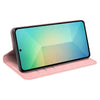 For Samsung Galaxy S25 5G Retro-skin Magnetic Suction Leather Phone Case(Pink)