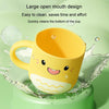 Water Mug Brushing Cup Baby Home Cute Cartoon Drop-Proof Eco-Friendly Dinosaur Cup(Green)