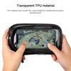 Mountain Bike Card Holder Touch Screen Mobile Phone Holder Motorcycle Electric Vehicle Waterproof Navigation Bracket Shade Mobile Phone Holder, Style:Handlebars(Red)
