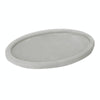 30x20x1.8cm Jewelry Tray Ring Velvet Leather Oval Empty Plate Earrings Necklace Jewelry Display Plate(Gray)