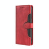 For Asus Zenfone 9 Skin Feel Magnetic Buckle Leather Phone Case(Red)