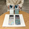 For Samsung Galaxy Z Flip4 5G Transparent Edge PC Folding Phone Case(Feather Yarn)