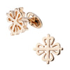 Men Brass Plated Shirt Cufflinks, Color: Silver Laser Hammer