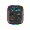 T70 Car MP3 Player FM Transmitter with Bluetooth USB Car Mobile Charger QC3.0 Quick Charge U Disk Music Player FM Modulator