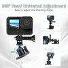 Magnetic Aluminum Alloy Ball Head Mount for Sports Cameras and Mobile Phones
