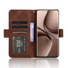 For vivo V40e 5G / iQOO Z9S 5G Skin Feel Calf Texture Card Slots Leather Phone Case(Brown)