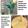 T1062 Dormitory Eye Protection Desk Lamp Bbedroom Bedside Wood Lamp, Power source: AU Plug(Green)