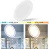 8 inch LED Recessed Indoor Lighting Downlight Round Energy Saving High Brightness Panel Lamp(Warm Light)