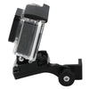 Motorcycle Rearview Mirror CNC Aluminum Alloy Stent Fixed Bracket Holder forGoPro Hero12 Black / Hero11 /10 /9 /8 /7 /6 /5, Insta360 Ace / Ace Pro, DJI Osmo Action 4 and Other Action Cameras(Black)