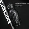WILD MAN U2 One-Piece Mountain Bike Bottle Cage Road Bike Bottle Holder Riding Accessories(Black)