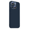 For iPhone 14 Plus Nano Lens Cover Liquid Silicone Phone Case(Titanium Blue)