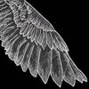 White 1 Pair Organza Wings Shape Embroidery DIY Clothing Accessories