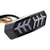 2 PCS KC670 Motorcycle Integrated Flashing Turn Signal Brake Tail Light for Honda MSX125 CBR650F CTX700(Transparent)