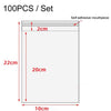 2 Sets CPE Matte Self -Sealed Bag Data Cable Phone Case Packaging Bag, Size:10x22cm