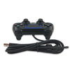 For PS4 Handle Wired Handle Cable Game Controller( Black Green)