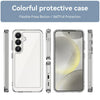 For Samsung Galaxy S25 5G Colorful Series Acrylic Hybrid TPU Phone Case(Transparent)