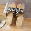 999 Ladies Wedge Platform Slippers, Size: 40(Zebra)