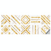 Geometric Pattern Staircase Wall Tile Sticker Kitchen Stove Water And Oil Proof Stickers, Specification: S: 10x10cm(HT-015 Platinum)