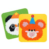 Montessori DIY Embroidery Board Kindergarten Children Cartoon Wool Stitching Material Kit, Style: Panda